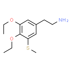 ChemSpider 2D Image | 2-[3,4-Diethoxy-5-(methylsulfanyl)phenyl]ethanamine | C13H21NO2S