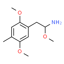 ChemSpider 2D Image | 2-(2,5-Dimethoxy-4-methylphenyl)-1-methoxyethanamine | C12H19NO3