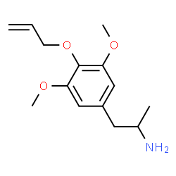 ChemSpider 2D Image | 1-[4-(Allyloxy)-3,5-dimethoxyphenyl]-2-propanamine | C14H21NO3