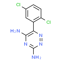 ChemSpider 2D Image | 6-(2,5-Dichlorophenyl)-1,2,4-triazine-3,5-diamine | C9H7Cl2N5