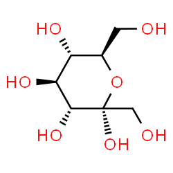 ChemSpider 2D Image | alpha-D-gluco-hept-2-ulopyranose | C7H14O7