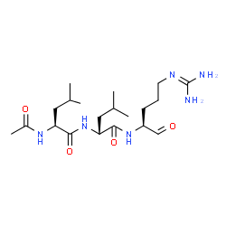 ChemSpider 2D Image | N-Acetyl-L-leucyl-N-[(2S)-5-carbamimidamido-1-oxo-2-pentanyl]-D-leucinamide | C20H38N6O4