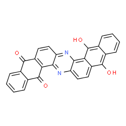 ChemSpider 2D Image | 9,14-Dihydroxydinaphtho[2,3-a:2',3'-h]phenazine-5,18-dione | C28H14N2O4
