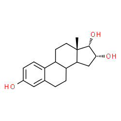 ChemSpider 2D Image | (8xi,9xi,14xi,16alpha,17alpha)-estra-1(10),2,4-triene-3,16,17-triol | C18H24O3