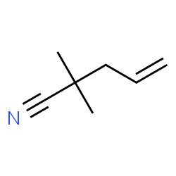 ChemSpider 2D Image | 2,2-Dimethyl-4-pentenenitrile | C7H11N