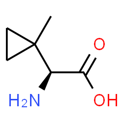 ChemSpider 2D Image | (S)-2-(1-methylcyclopropyl)glycine | C6H11NO2