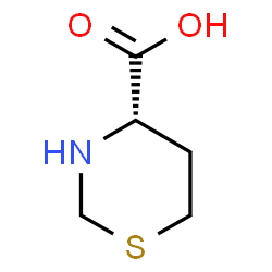 ChemSpider 2D Image | (4S)-1,3-Thiazinane-4-carboxylic acid | C5H9NO2S