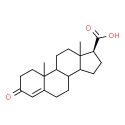 ChemSpider 2D Image | (17beta)-3-Oxoandrost-4-ene-17-carboxylic acid | C20H28O3