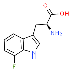 ChemSpider 2D Image | 7-Fluoro-L-tryptophan | C11H11FN2O2