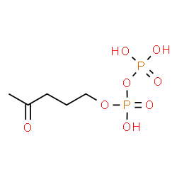 ChemSpider 2D Image | 4-Oxopentyl trihydrogen diphosphate | C5H12O8P2