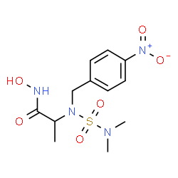 ChemSpider 2D Image | N~2~-(Dimethylsulfamoyl)-N-hydroxy-N~2~-(4-nitrobenzyl)alaninamide | C12H18N4O6S
