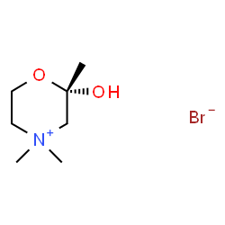 ChemSpider 2D Image | (2S)-2-Hydroxy-2,4,4-trimethylmorpholin-4-ium bromide | C7H16BrNO2