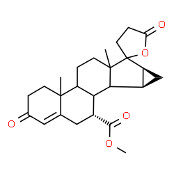 ChemSpider 2D Image | Methyl (7aS,8aS,9R)-4a,6a-dimethyl-2,5'-dioxo-2,4,4',4a,4b,5,5',6,6a,7a,8,8a,8b,8c,9,10-hexadecahydro-3H,3'H-spiro[cyclopropa[4,5]cyclopenta[1,2-a]phenanthrene-7,2'-furan]-9-carboxylate | C25H32O5