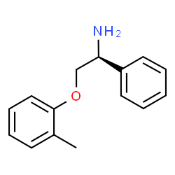 ChemSpider 2D Image | (1S)-2-(2-Methylphenoxy)-1-phenylethanamine | C15H17NO