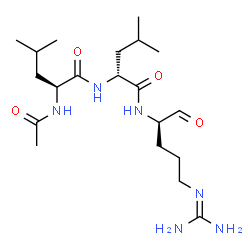 ChemSpider 2D Image | N-Acetyl-L-leucyl-N-[(2R)-5-carbamimidamido-1-oxo-2-pentanyl]-D-leucinamide | C20H38N6O4