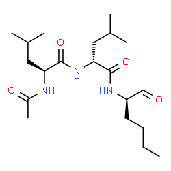 ChemSpider 2D Image | N-Acetyl-L-leucyl-N-[(2R)-1-oxo-2-hexanyl]-D-leucinamide | C20H37N3O4