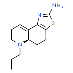 ChemSpider 2D Image | (5aR)-6-Propyl-4,5,5a,6,7,8-hexahydro[1,3]thiazolo[4,5-f]quinolin-2-amine | C13H19N3S
