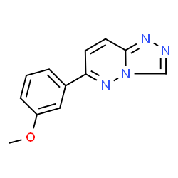 ChemSpider 2D Image | 6-(3-Methoxyphenyl)[1,2,4]triazolo[4,3-b]pyridazine | C12H10N4O