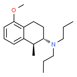 ChemSpider 2D Image | (1S,2S)-5-Methoxy-1-methyl-N,N-dipropyl-1,2,3,4-tetrahydro-2-naphthalenamine | C18H29NO
