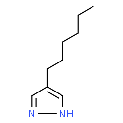 ChemSpider 2D Image | 4-Hexyl-1H-pyrazole | C9H16N2