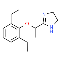 ChemSpider 2D Image | 2-[1-(2,6-Diethylphenoxy)ethyl]-4,5-dihydro-1H-imidazole | C15H22N2O