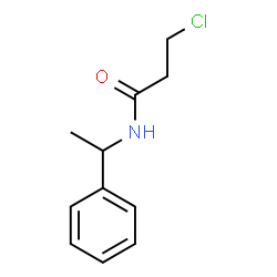 ChemSpider 2D Image | 3-Chloro-N-(1-phenylethyl)propanamide | C11H14ClNO
