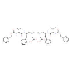 ChemSpider 2D Image | (5S,8S)-8-Benzyl-13-[(2S)-2-{[(2R)-2-{[(benzyloxy)carbonyl]amino}-3-methylbutanoyl]amino}-3-phenylpropyl]-10-(carboxymethyl)-5-isopropyl-3,6-dioxo-1-phenyl-2-oxa-4,7,10,13-tetraazapentadecan-15-oic ac
id | C50H64N6O10