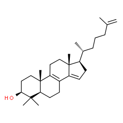 ChemSpider 2D Image | (3beta,5alpha)-4,4-Dimethylcholesta-8,14,25-trien-3-ol | C29H46O