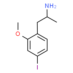 ChemSpider 2D Image | 1-(4-Iodo-2-methoxyphenyl)-2-propanamine | C10H14INO