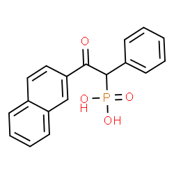 ChemSpider 2D Image | [2-(2-Naphthyl)-2-oxo-1-phenylethyl]phosphonic acid | C18H15O4P