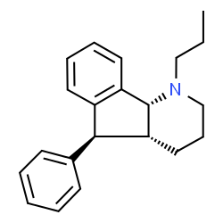 ChemSpider 2D Image | (4aR,5S,9bR)-5-Phenyl-1-propyl-2,3,4,4a,5,9b-hexahydro-1H-indeno[1,2-b]pyridine | C21H25N