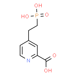 ChemSpider 2D Image | 4-(2-Phosphonoethyl)-2-pyridinecarboxylic acid | C8H10NO5P