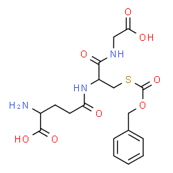 ChemSpider 2D Image | gamma-Glutamyl-S-[(benzyloxy)carbonyl]cysteinylglycine | C18H23N3O8S