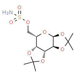 ChemSpider 2D Image | [(3aS,5S,5aR,8aR,8bS)-2,2,7,7-Tetramethyltetrahydro-3aH-bis[1,3]dioxolo[4,5-b:4',5'-d]pyran-5-yl]methyl sulfamate | C12H21NO8S