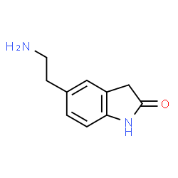 ChemSpider 2D Image | 5-(2-Aminoethyl)-1,3-dihydro-2H-indol-2-one | C10H12N2O