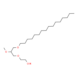 ChemSpider 2D Image | 2-[3-(Hexadecyloxy)-2-methoxypropoxy]ethanol | C22H46O4
