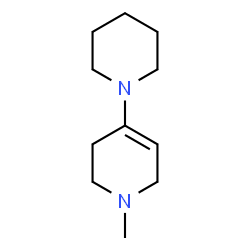 ChemSpider 2D Image | 1-Methyl-4-(1-piperidinyl)-1,2,3,6-tetrahydropyridine | C11H20N2