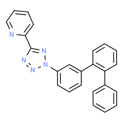 ChemSpider 2D Image | 2-[2-(1,1':2',1''-Terphenyl-3-yl)-2H-tetrazol-5-yl]pyridine | C24H17N5