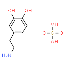 ChemSpider 2D Image | 4-(2-Aminoethyl)-1,2-benzenediol sulfate (1:1) | C8H13NO6S