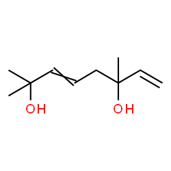 ChemSpider 2D Image | 2,6-Dimethyl-3,7-octadiene-2,6-diol | C10H18O2