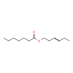 ChemSpider 2D Image | 3-Hexen-1-yl heptanoate | C13H24O2