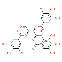 ChemSpider 2D Image | 2,3,4-Tris-O-(3,4,5-trihydroxybenzoyl)-D-glucose | C27H24O18