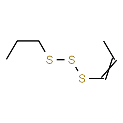 ChemSpider 2D Image | 1-(1-Propen-1-yl)-3-propyltrisulfane | C6H12S3