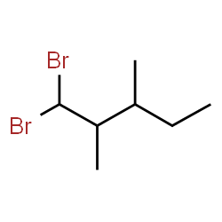 ChemSpider 2D Image | 1,1-Dibromo-2,3-dimethylpentane | C7H14Br2