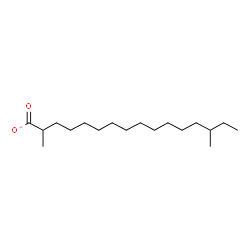 ChemSpider 2D Image | 2,14-Dimethylhexadecanoate | C18H35O2