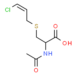 ChemSpider 2D Image | N-Acetyl-S-[(2Z)-3-chloro-2-propen-1-yl]cysteine | C8H12ClNO3S