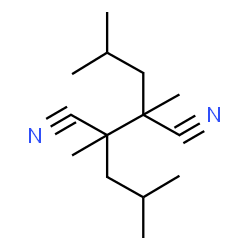 ChemSpider 2D Image | 2,3-Diisobutyl-2,3-dimethylsuccinonitrile | C14H24N2