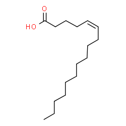 ChemSpider 2D Image | cis-5-Hexadecenoic acid | C16H30O2