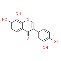 ChemSpider 2D Image | 7,8,3',4'-Tetrahydroxyisoflavone | C15H10O6