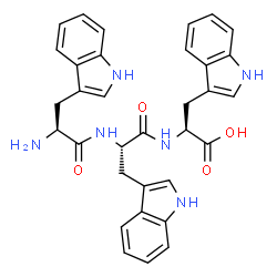 ChemSpider 2D Image | L-Tryptophyl-L-tryptophyl-L-tryptophan | C33H32N6O4